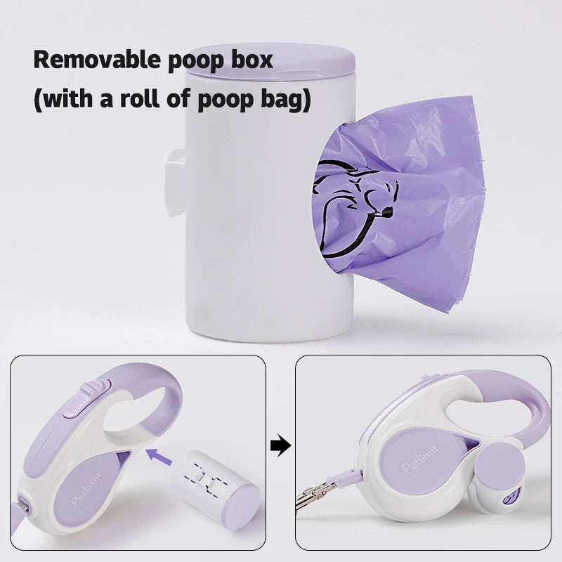 Automatic Retractable Dog Leash 3M/5M Extendable Rope For Outdoor Travel Walking Hiking Small Dogs Traction Rope Cat Lead