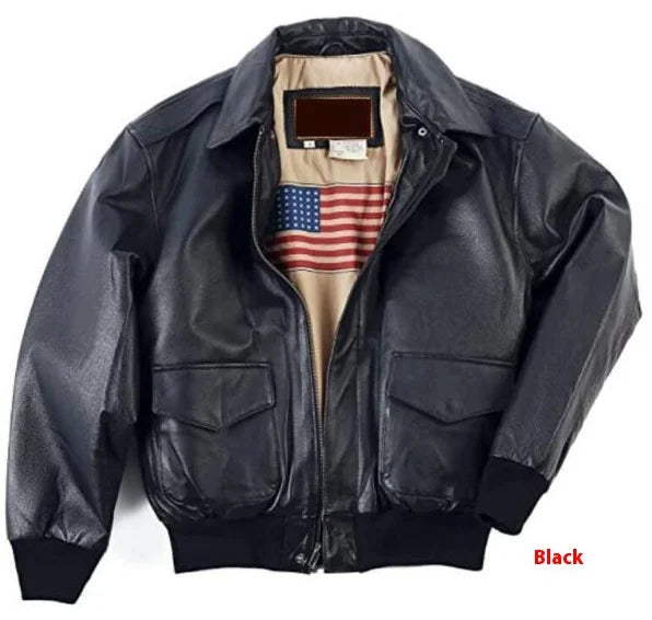 Retro Oversized Motorcycle Jacket American Air Force Pu Leather Jacket For Male Female Pilots Couple Leather Jackets Motorcycle