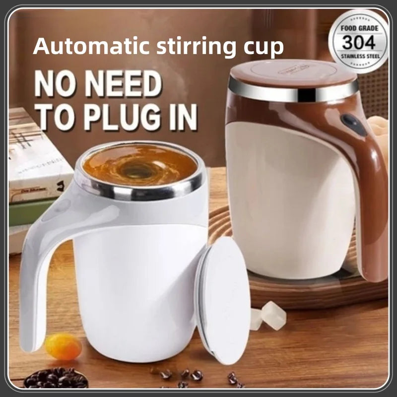 Automatic Mixing Cup 304 Stainless Steel Coffee Milk Self Stirring Magnetic Mug Portable Electric Blender Rechargeable Water Cup