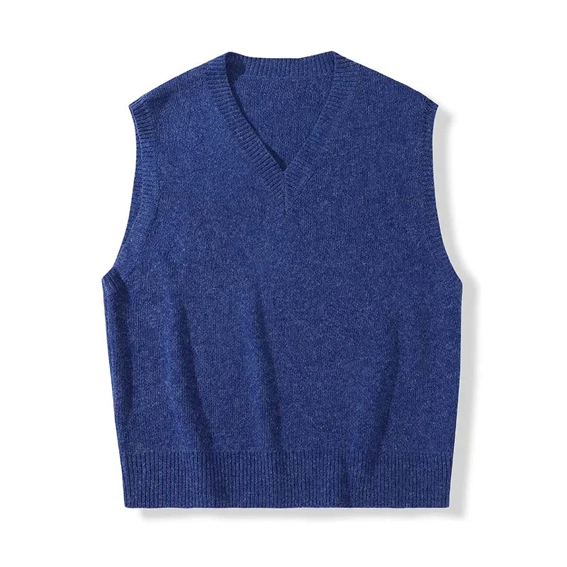 Tatiana Haven Men’s Casual Sweater Vest – Warm Knitted Pullover for Autumn & Winter Comfor