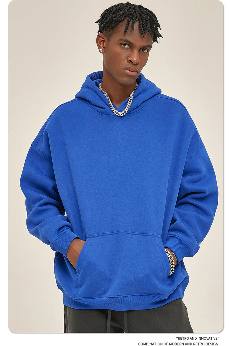 Oversized Sweatshirts for Men & Women Casual Hooded Pullover Unisex Streetwear Loose Fleece Top