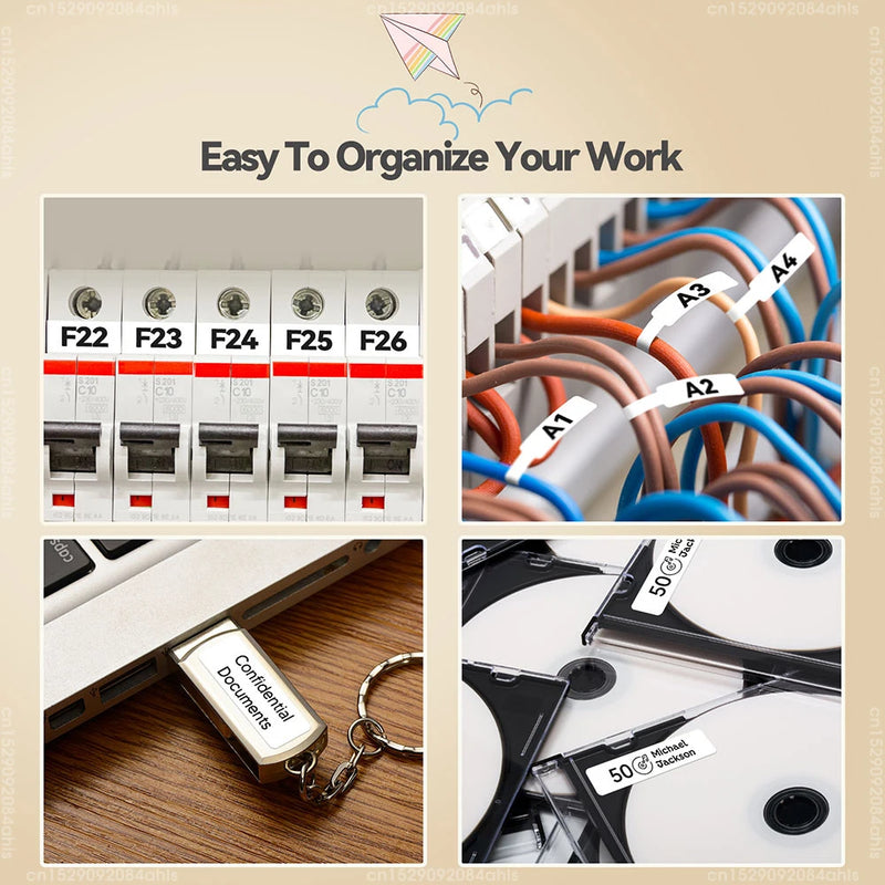 Wireless Bluetooth Label Printer Portable Thermal Printer Marklife P15 Inkless Labeling Machine Mini Label Maker P15 Sticker