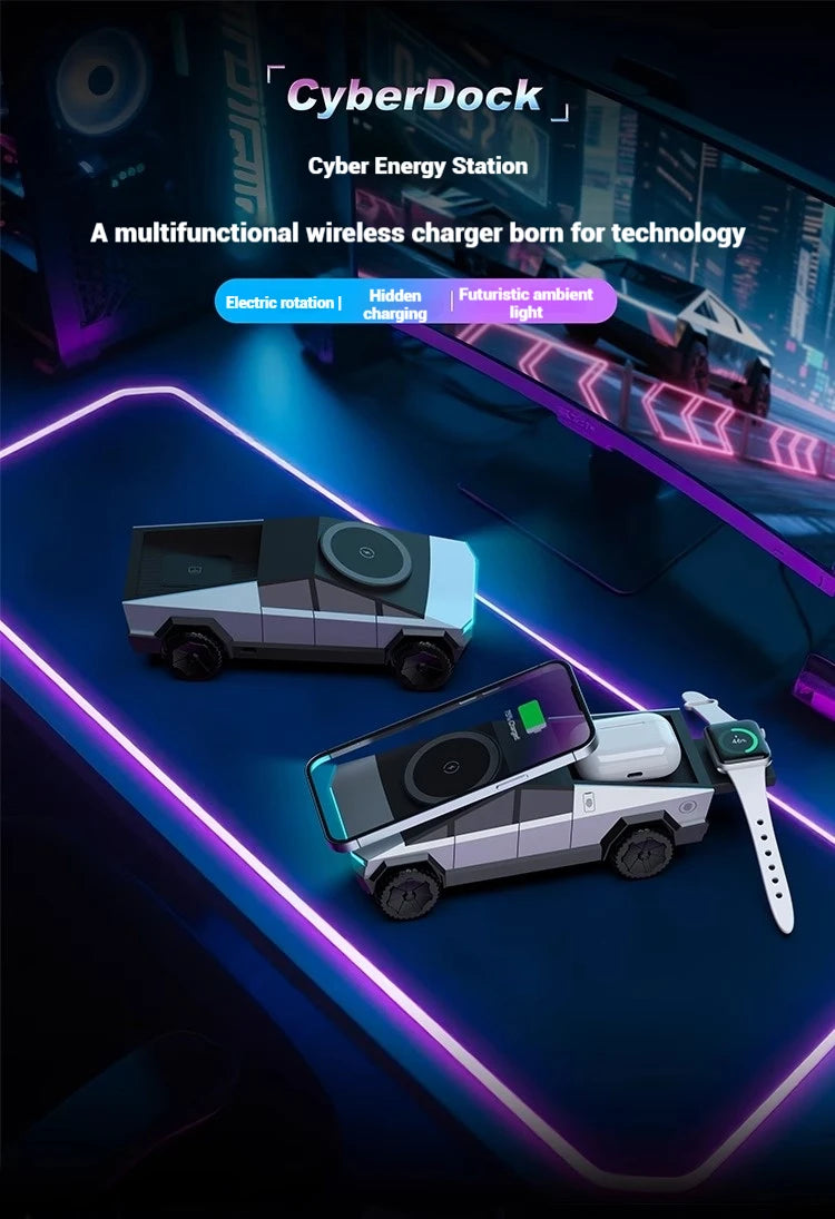 Multifunctional Fast Charging Dock for iPhone, Apple Watch & AirPods