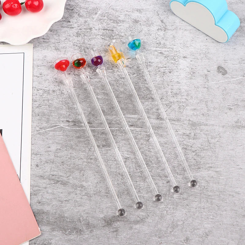 Cocktail Stirrer Drink Mixing Stick Set Acrylic Cocktail Mixer Blender Bar Supplies Swizzle Stirrer