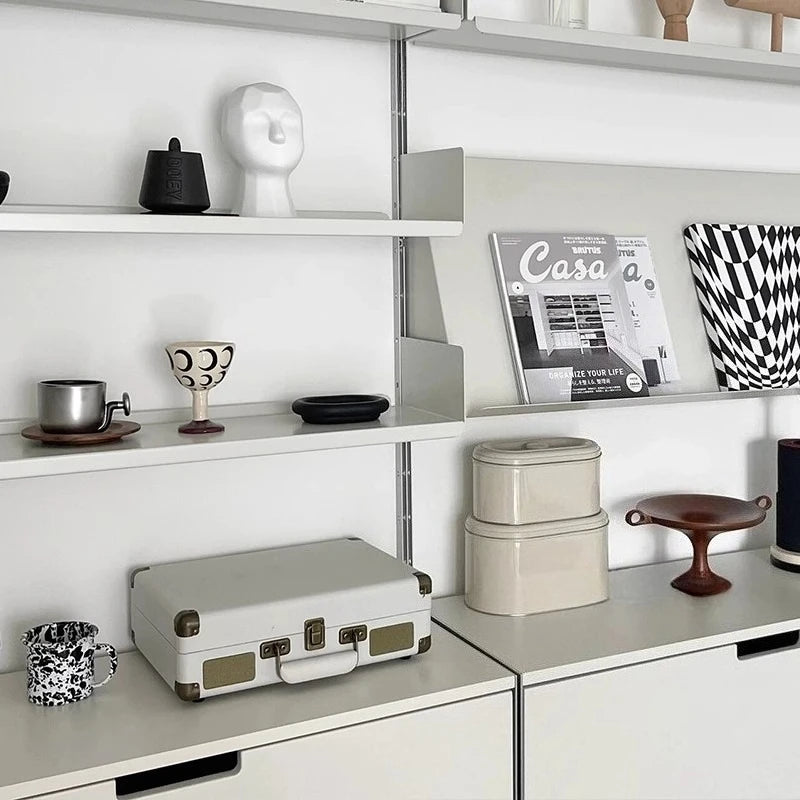 Floating Wall Shelf Metal Rack Organizers Storage Shelves on Wall Living Room Cabinets Plate Rack Storage Holders Home Supplies