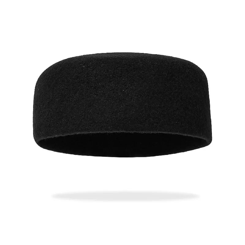 Tatiana Haven Men’s Wool Beret – Vintage Felt Fedora Hat for Casual & Classic Style