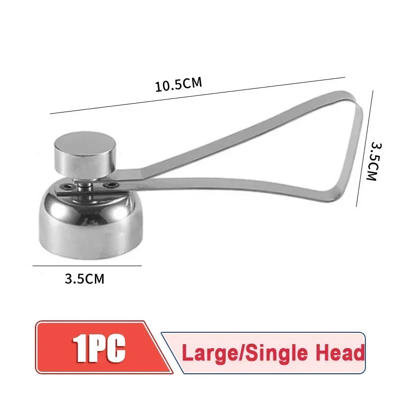 Egg Eggshell Opener Eggshell Cutter 304 Stainless Steel Double Head Egg Topper Shell Opener Boiled Raw Egg Creative Kitchen Tool