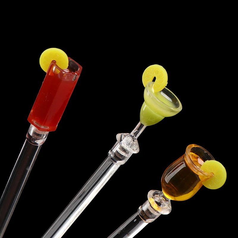 Cocktail Stirrer Drink Mixing Stick Set Acrylic Cocktail Mixer Blender Bar Supplies Swizzle Stirrer