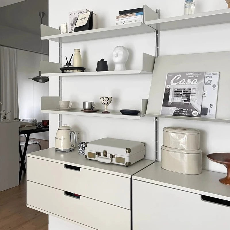 Floating Wall Shelf Metal Rack Organizers Storage Shelves on Wall Living Room Cabinets Plate Rack Storage Holders Home Supplies