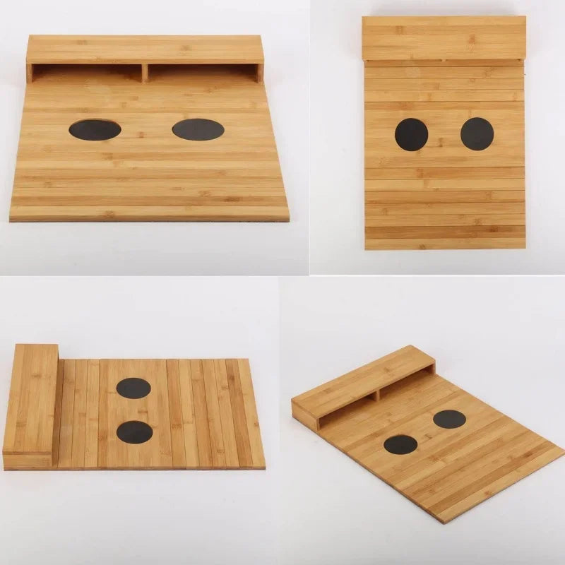 Bamboo Wood Sofa Armrest Tray Foldable Space Saving Furniture Storage Tray Wall Table Sofa Armrest Support Tray Home Decoration