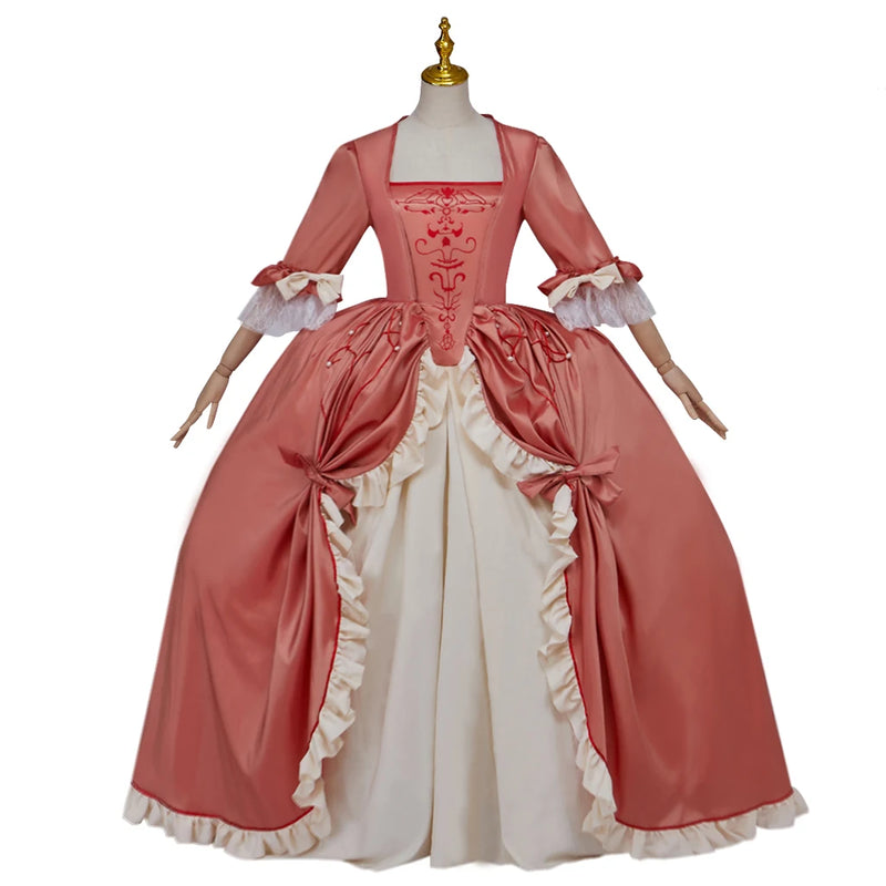 Late 18th Century Rococo Marie Antoinette Dress French Court Gown Victorian Pink Dress Renaissance Vintage Ball Gown