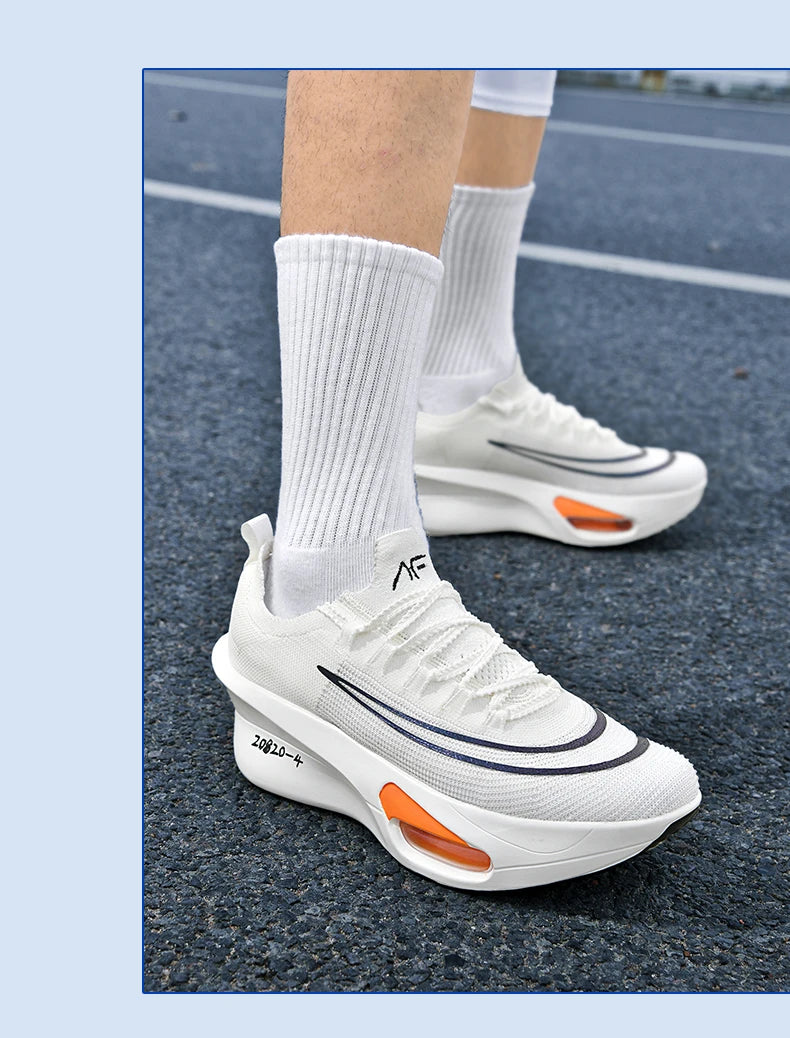 Casual Sneakers Air Cushion Running Shoes Jogging Marathon Men Sports Breathable Lightweight Comfortable Nonskid Leisure Sneaker