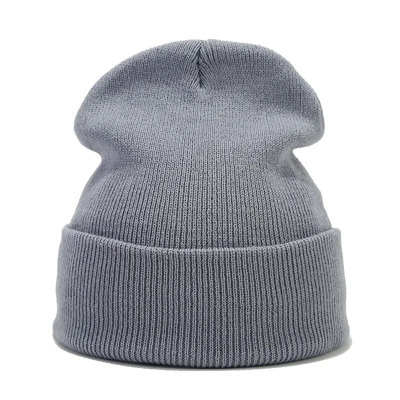 Tatiana Haven Unisex Knitted Beanie – Simple Solid Color Autumn & Winter Hat for Men and Women