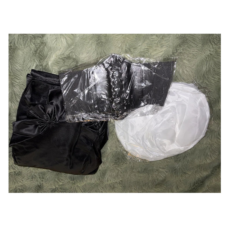 Women Gothic Victorian Dress Renaissance Ball Gown Vampire  Rococo Costume Black