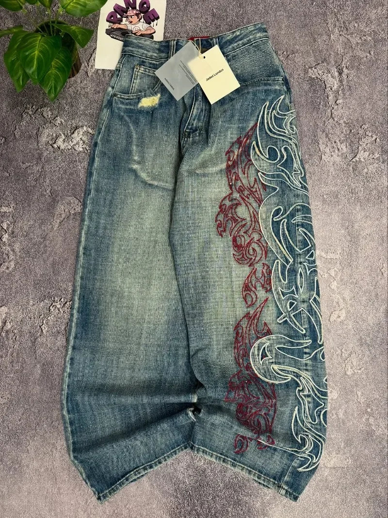 American retro jeans loose casual Y2K men&