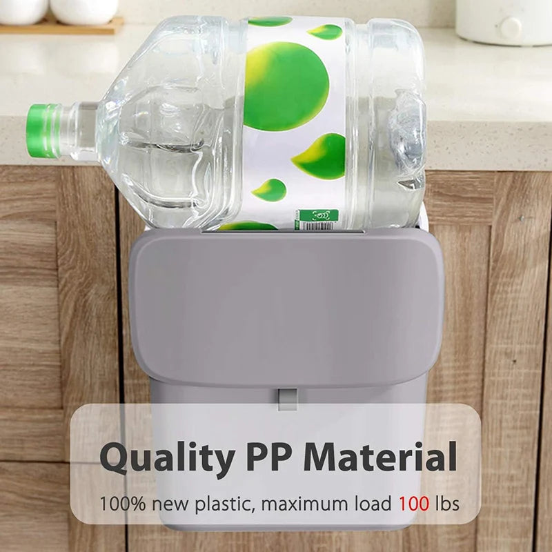 Kitchen Compost Bin for Counter Top or Under Sink, Hanging Small  Kitchen Trash Can with Lid for Mountable Indoor Compost Bucket