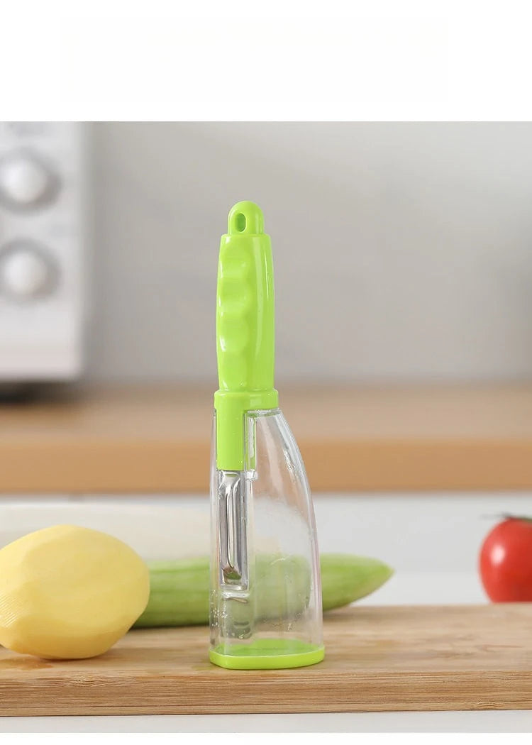 Fruit Peeler with Storage Box for Household Peeling Storage Kitchen Special Anti-splash Fruit and Vegetable Peeler