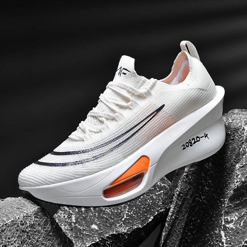 Casual Sneakers Air Cushion Running Shoes Jogging Marathon Men Sports Breathable Lightweight Comfortable Nonskid Leisure Sneaker