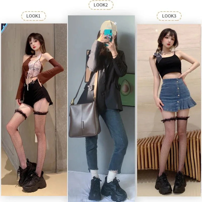 Fujin 7cm Chunky Sneakers Platform Shoes Wedge for Women Casual Shoes Breathable Summer Shoes Women Fashion Sneakers Spring