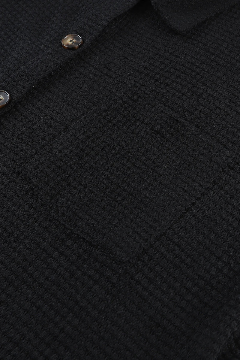 Women’s Oversized Button-Down Blouse – Casual Boho Long Sleeve Shirt with Turn-Down Collar