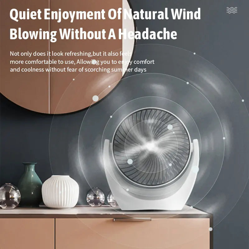 Portable Mini USB-Charged Desk Fan for Desktop Use - Compact and Convenient!