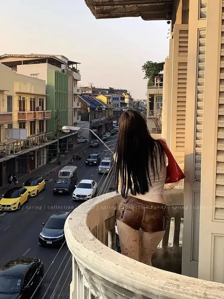 Coquette Aesthetic Mesh T Shirts Women Vintage V Neck Lace Bow Cropped Tops Y2k Sexy Slim Fit Long Sleeve Tee Shirts