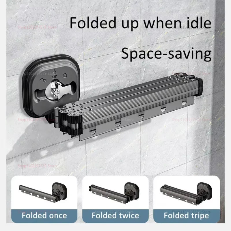 Retractable Clothes Drying Rack,Space-Saver,Collapsible Drying Racks for Laundry Room,Wall Mounted Clothes Hanger Rack