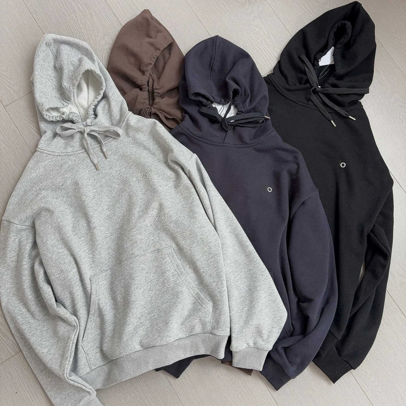 Oversized Hoodies for Women Casual Loose Sports Pocket Pullover Long-sleeved Top Solid Women&
