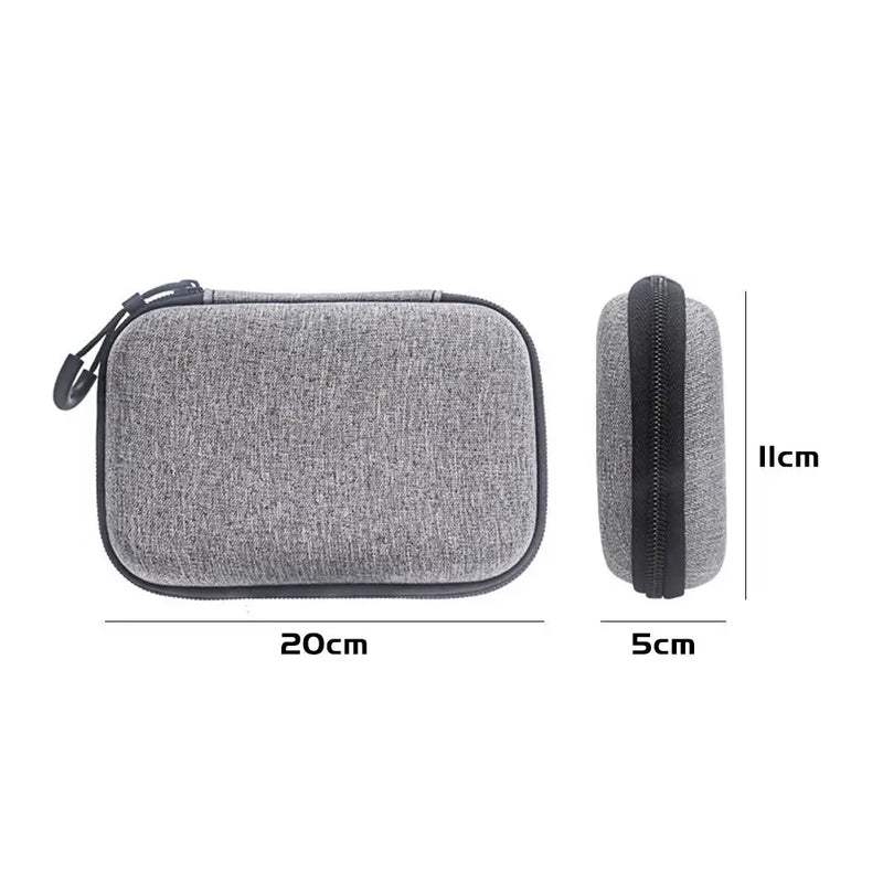Carrying Case for PLAUD NotePin Voice Recorder Carrying Bag for PLAUD NotePin AI Voice Recorder Nylon Zipper Storage Bag Gray