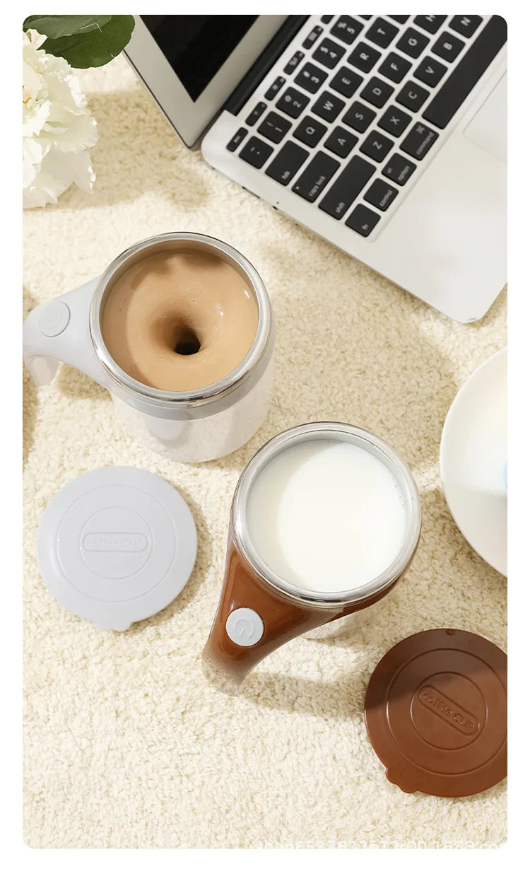 Automatic Mixing Cup 304 Stainless Steel Coffee Milk Self Stirring Magnetic Mug Portable Electric Blender Rechargeable Water Cup