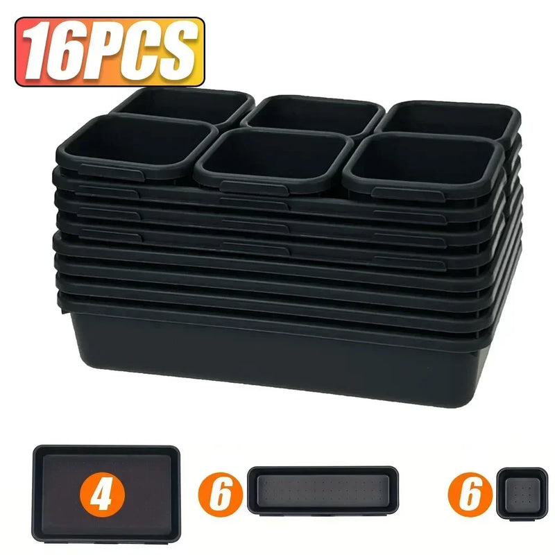 Tool Box Organizer Drawer Tray Dividers Set Workbench Cabinet Bins Tool Chest Organization Garage Hardware Tool Tray