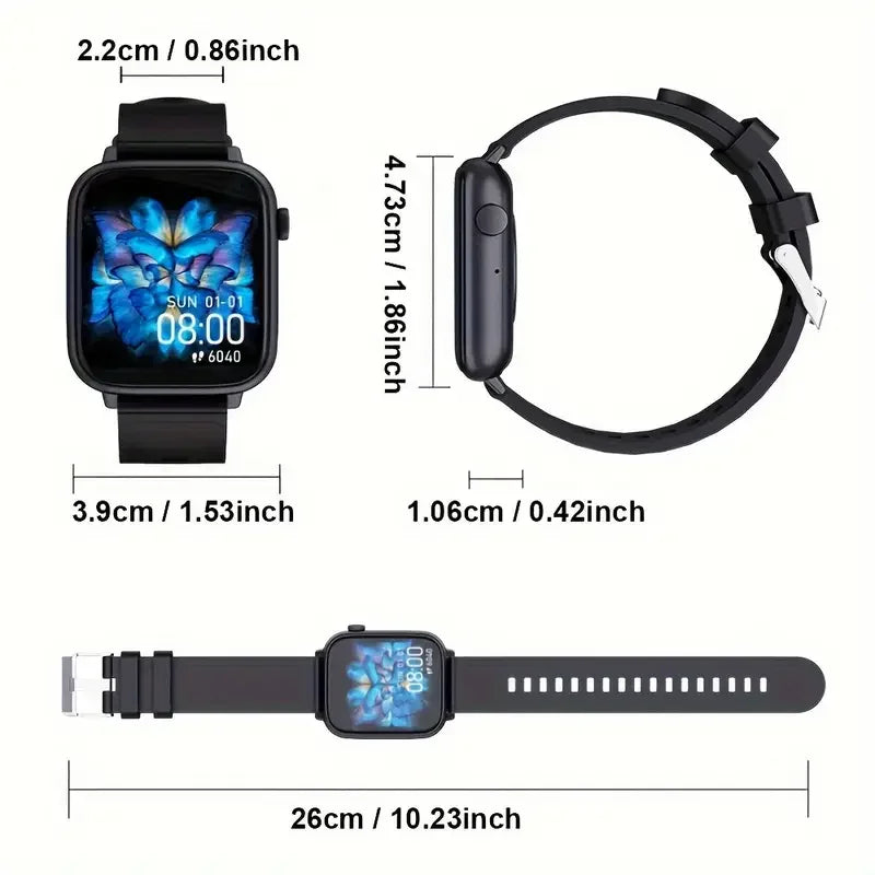 LAXASFIT 2025 New Waterproof Smart Watch Bluetooth Call Women Men Watch Voice Assistant 100+Sports Smartwatch For Android IOS
