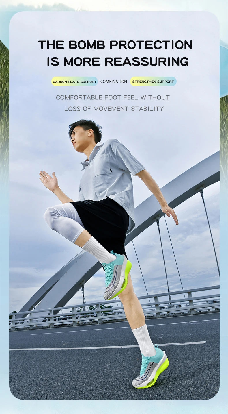 Casual Sneakers Air Cushion Running Shoes Jogging Marathon Men Sports Breathable Lightweight Comfortable Nonskid Leisure Sneaker