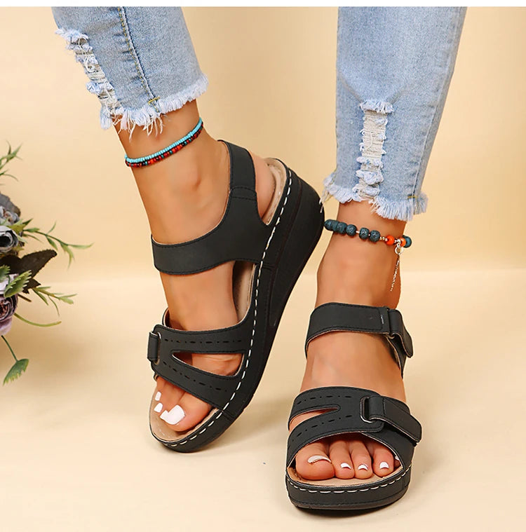 Sandals Shoes Women Summer Fashion Wedge Shoes Woman Non-Slip Women&