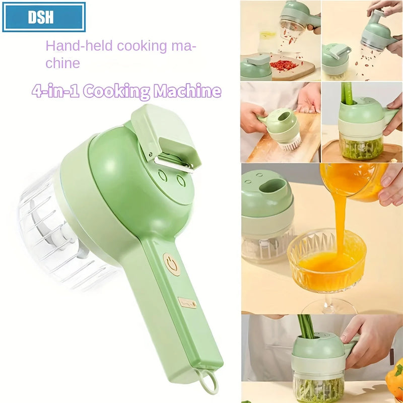 Portable Electric Vegetable Chopper Mini Food Processor Fruit Garlic Masher Cutter Slicer Kitchen Gadgets