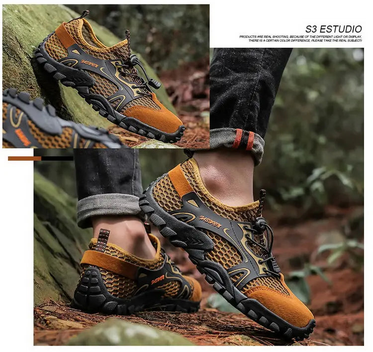 Outdoor  Anti-slip Wear-resistant Shoes for Men Hiking Shoes Jogging Trekking Sneakers Fast Zapatos Outdoor Hombre Invierno