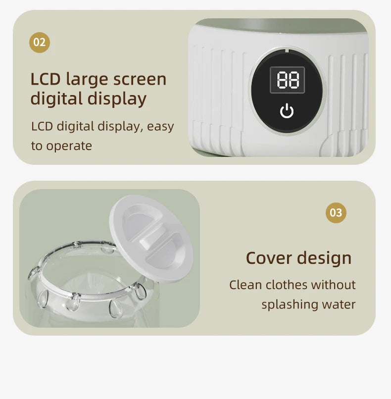 Mini Household Electric Washing Cup Underwear Socks Small Wireless Charging Washing Machine Pet clothes washing machine