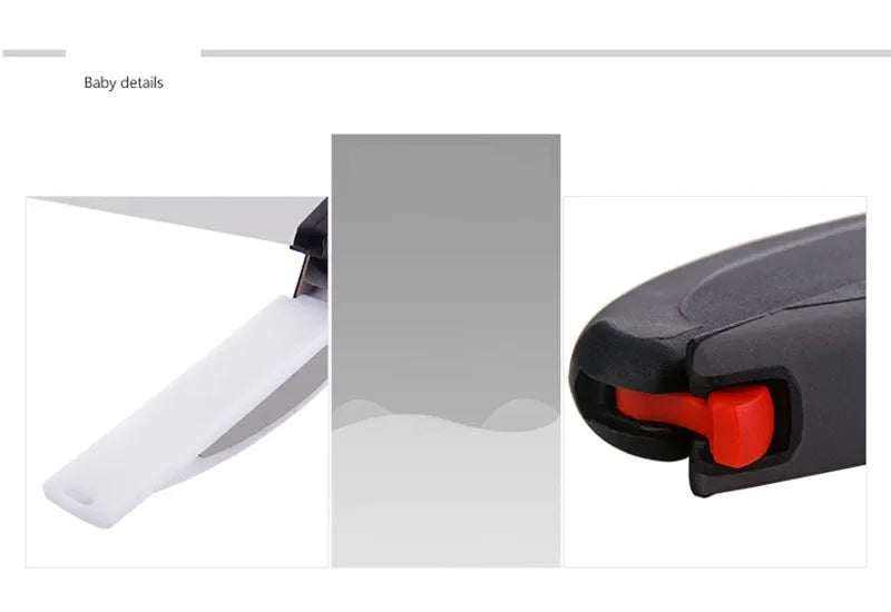 Stainless Steel Kitchen Scissors 2 In 1 Cutting Board Chopper Fruit Vegetable Multifunctional