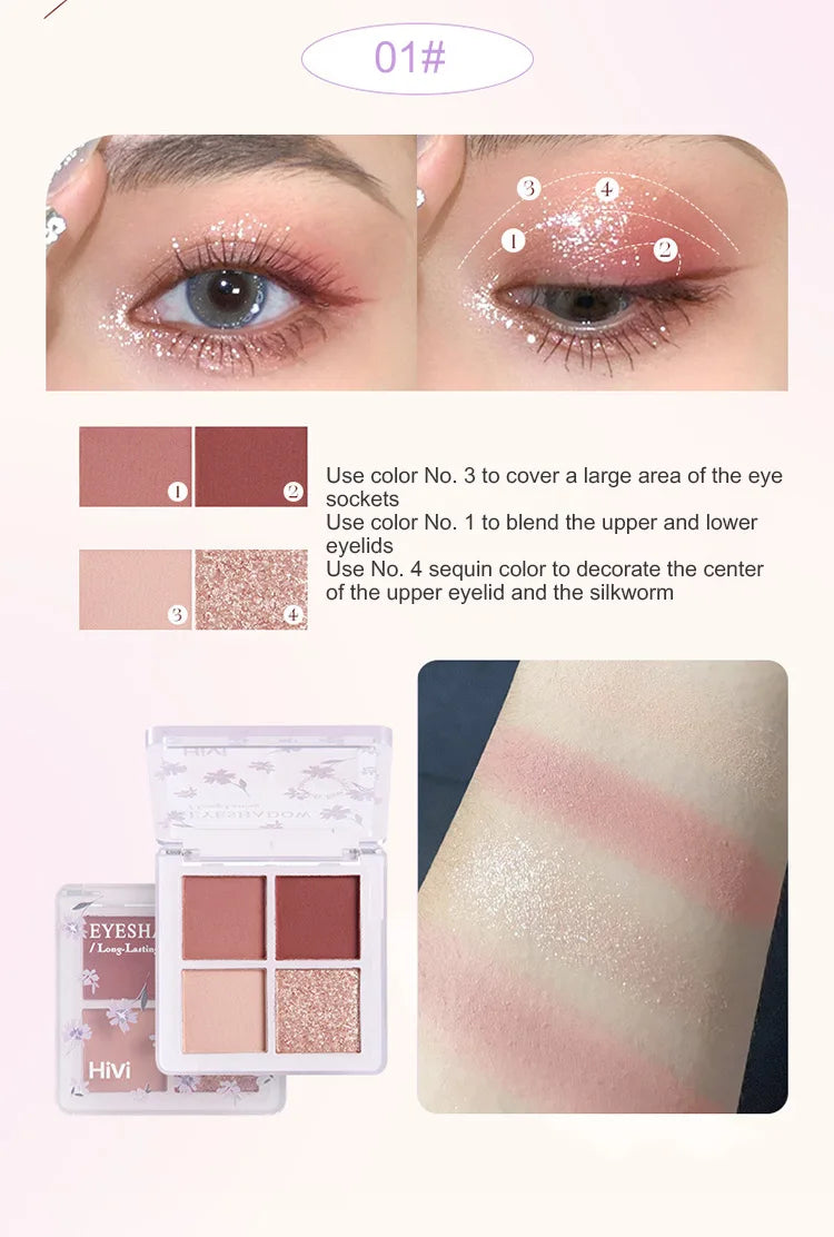 Tatiana Haven 8-Piece Makeup Set – Lipstick, Concealer, Eyeshadow, Eyebrow & Blush Beauty Kit