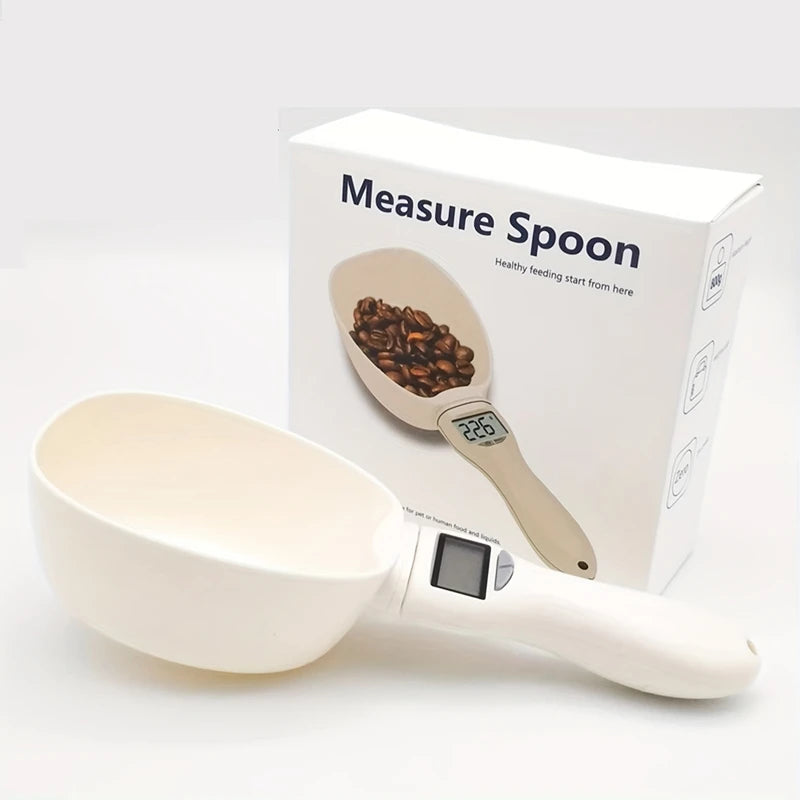 Kitchen Digital Food Measuring Spoon Scale Pet Food Measuring Spoon Scale Suitable For Cat And Dog Food Measuring Flour Spoon  ﻿