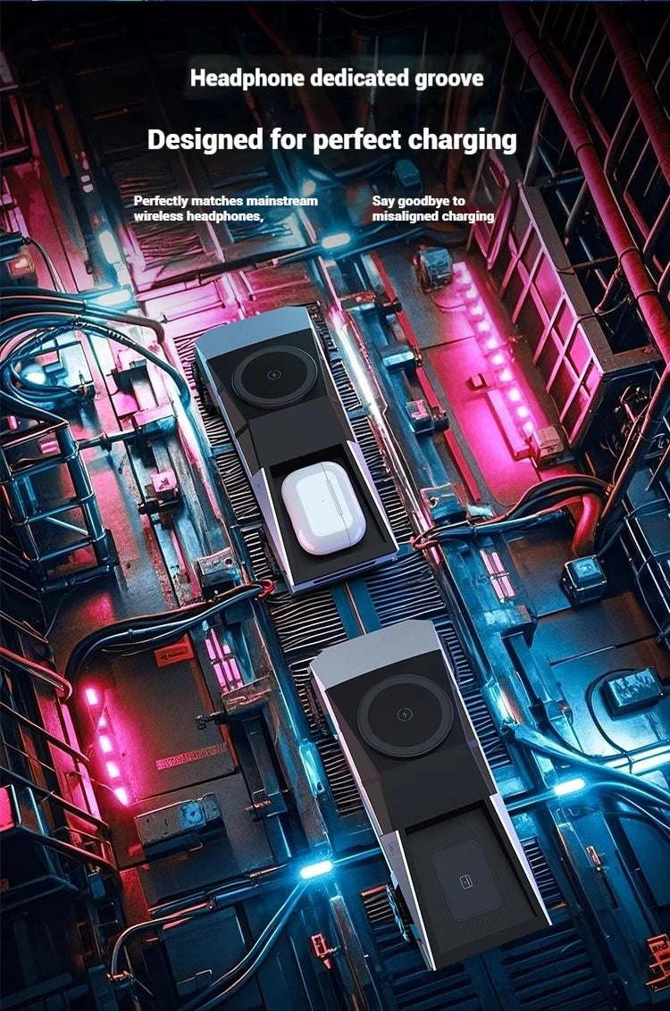 Multifunctional Fast Charging Dock for iPhone, Apple Watch & AirPods