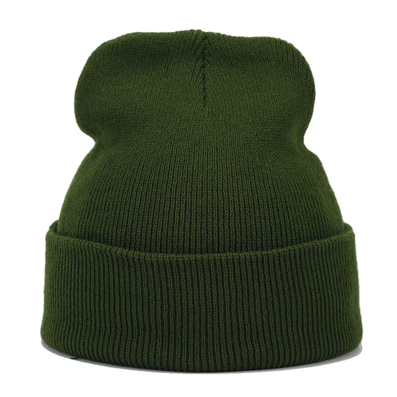 Tatiana Haven Unisex Knitted Beanie – Simple Solid Color Autumn & Winter Hat for Men and Women