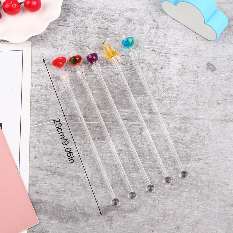 Cocktail Stirrer Drink Mixing Stick Set Acrylic Cocktail Mixer Blender Bar Supplies Swizzle Stirrer