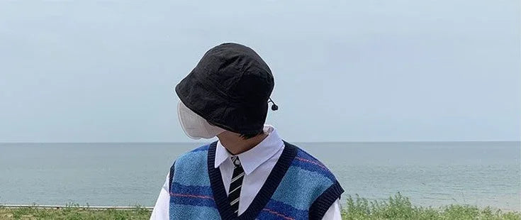 Tatiana Haven Men’s Printed Knit Sweater Vest – V-Neck Casual Korean-Style Fashion Waistcoat for Autumn & Winter