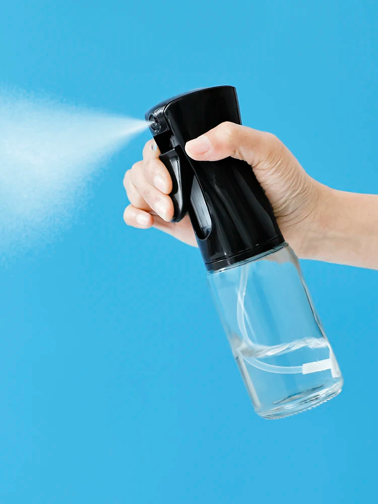 1 Pcs 200ml Empty White/Black Refillable Spray Oil Glass Bottle Sprayer for Cooking  Glass Oil Dispenser Bottle Spray Mister