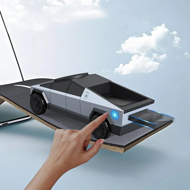 Cybertruck Qi2 3-in-1 CyberDock Wireless Charger – Fast Magnetic Charging Station for iPhone 16/15/14 Pro Max, AirPods & Apple Watch