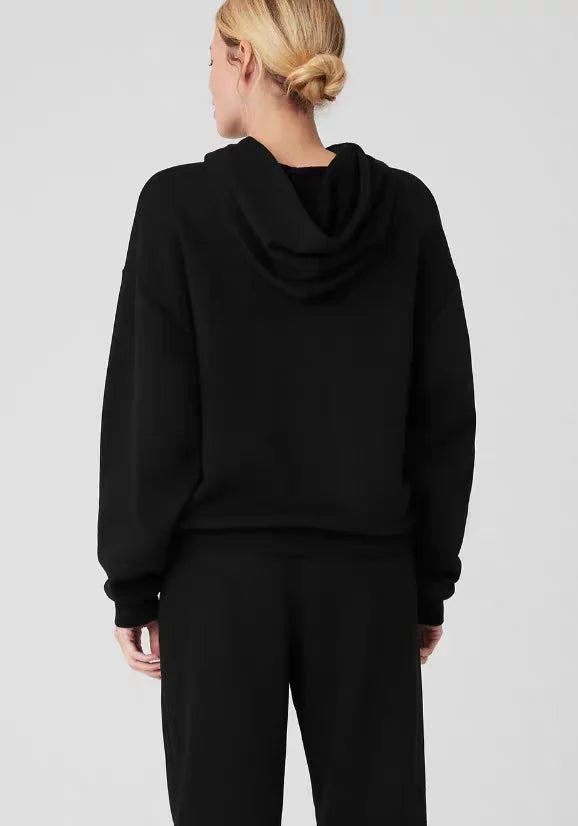 Oversized Hoodies for Women Casual Loose Sports Pocket Pullover Long-sleeved Top Solid Women&