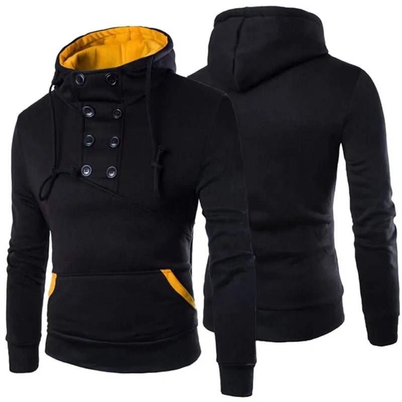 Men’s Slim Fit Hoodie – Fleece Pullover Sweatshirt for Spring and Autumn Casual Wear
