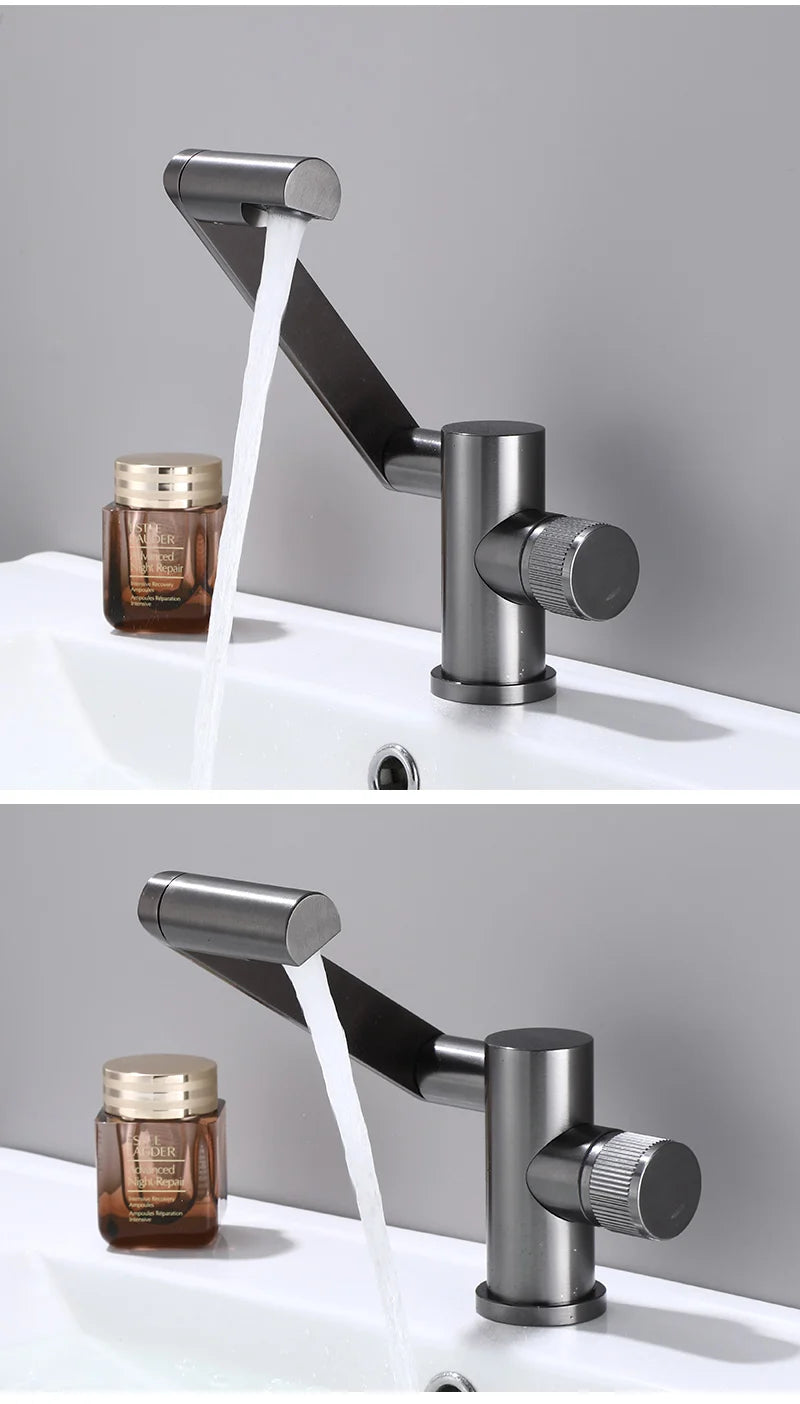 Digital Display LED Basin Faucet 360 Rotation Multi-function Stream Sprayer Hot Cold Water Sink Mixer Wash Tap For Bathroom