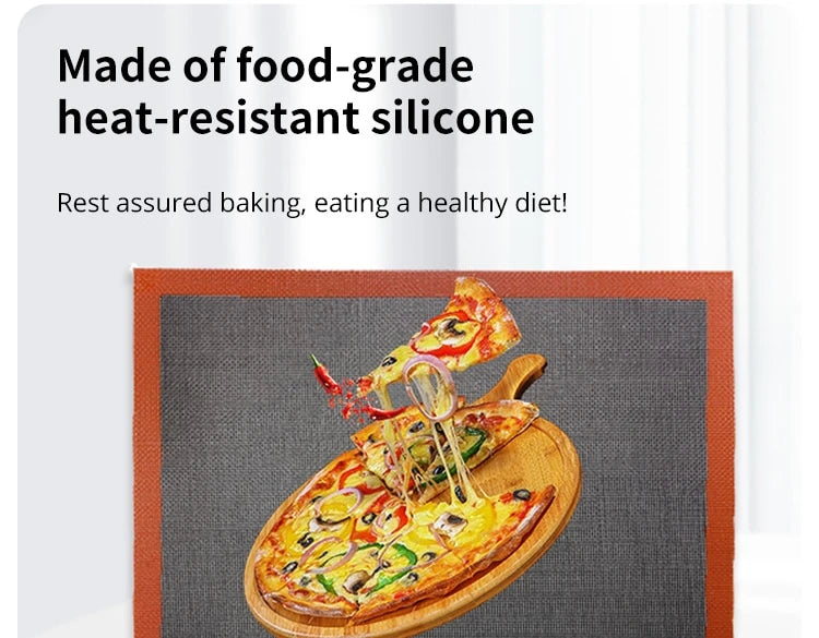 Silicone Baking Mat Sheet 30x40cm Reusable Baking Cookie Sheet Non-Stick Heat Resistant Baking Mat for Oven Grill Microwave